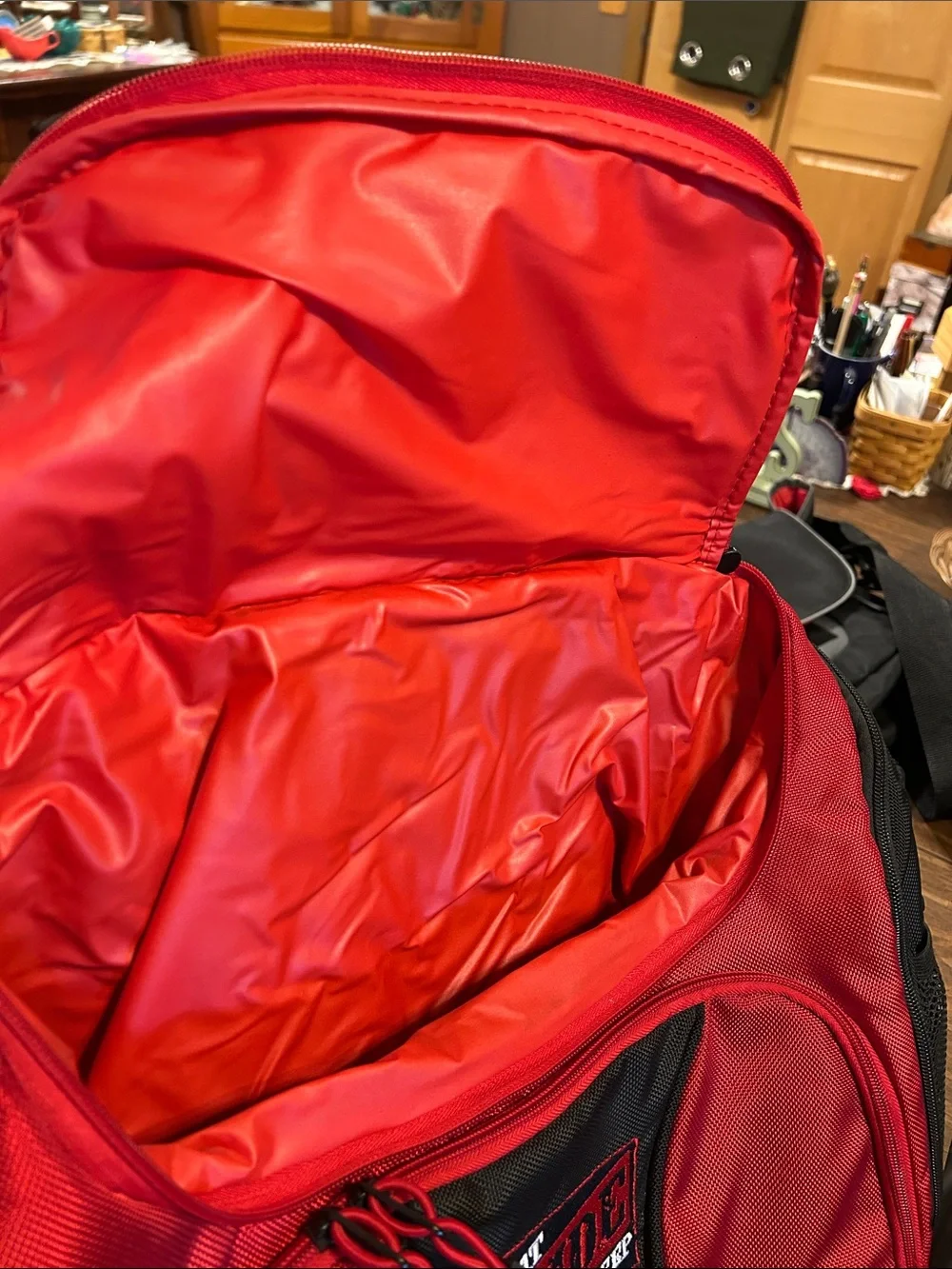 Red & Black Rider Messenger Bag for Men